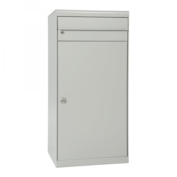 Paketbriefkasten Mefa Cedar 881 Weiß-Aluminium RAL 9006 ohne Namensschild